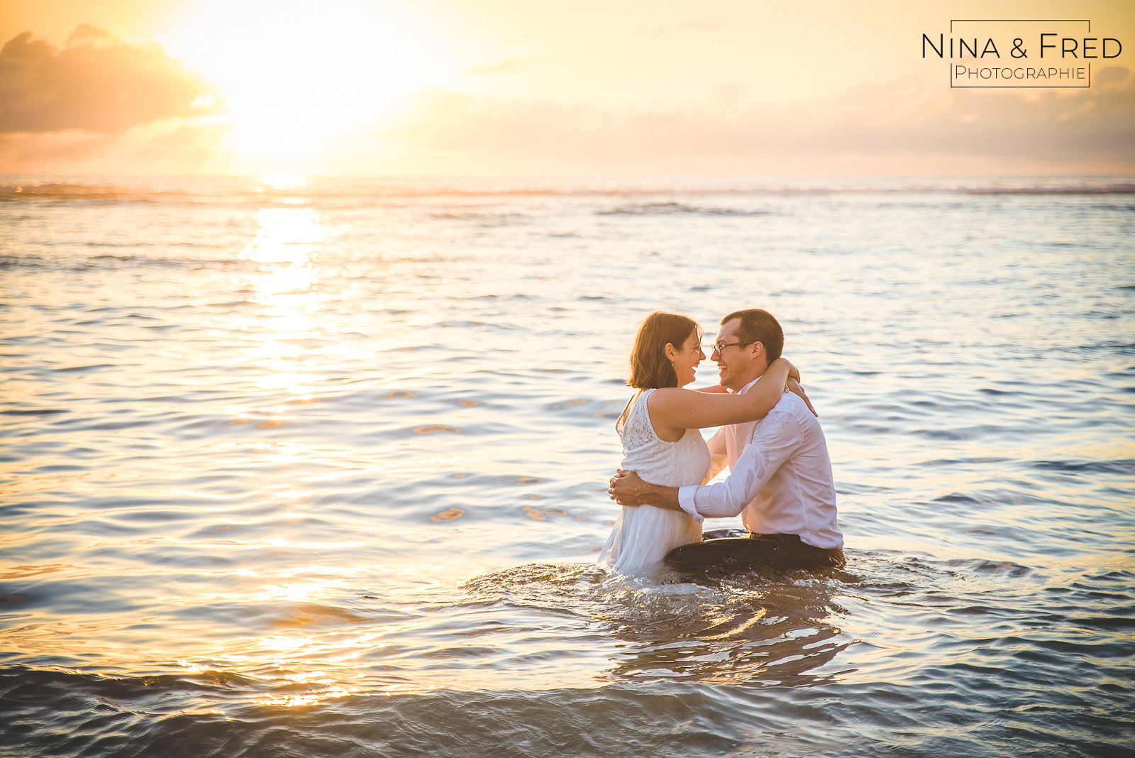 trash the dress dans l'eau L&E