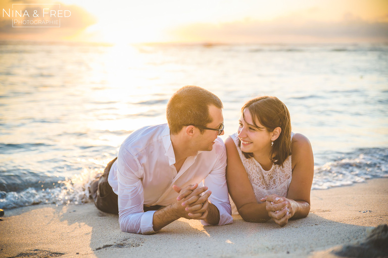 shooting trash the dress la Réunion plage L&E