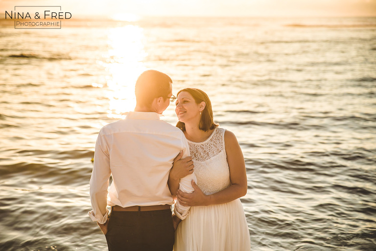 photo trash the dress coucher du soleil L&E