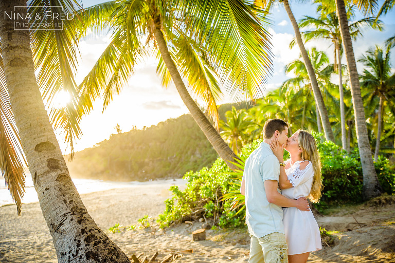 shooting photo en couple à la Réunion L&J