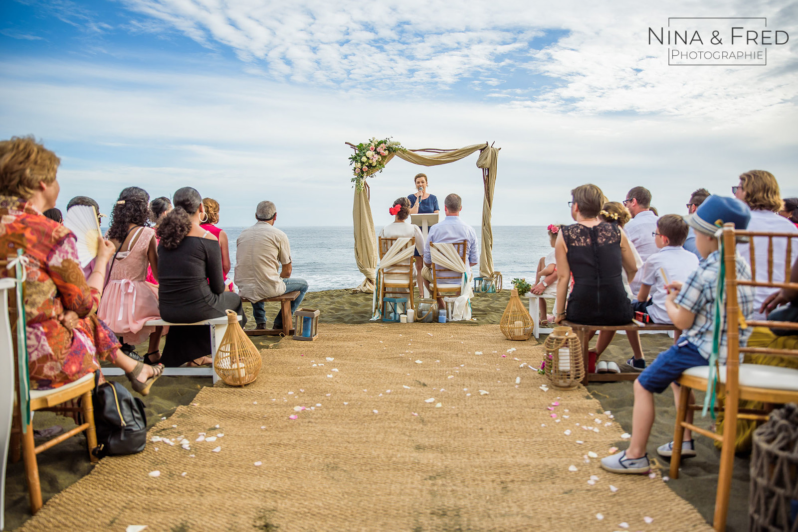 cérémonie laïque sur la plage C&N