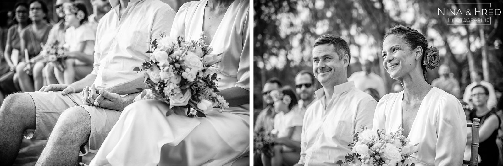 photos noir et blanc cérémonie C&N