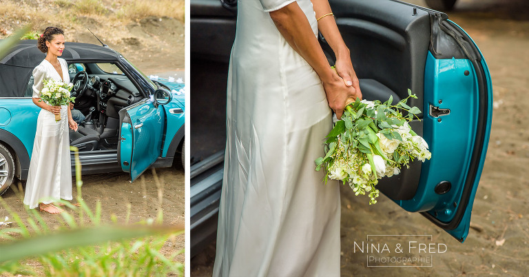 mariée et son bouquet C&N