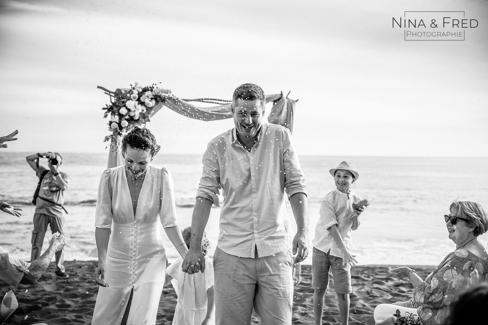 photo mariage plage C&N