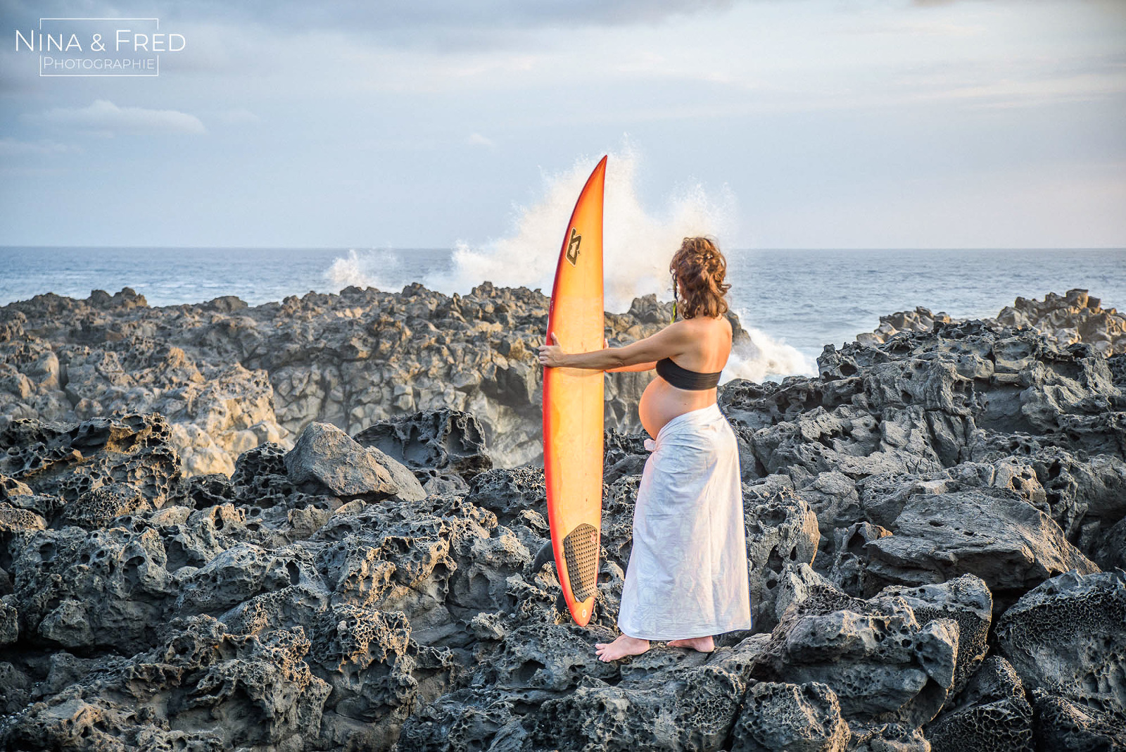 photo grossesse Réunion Surf J&M