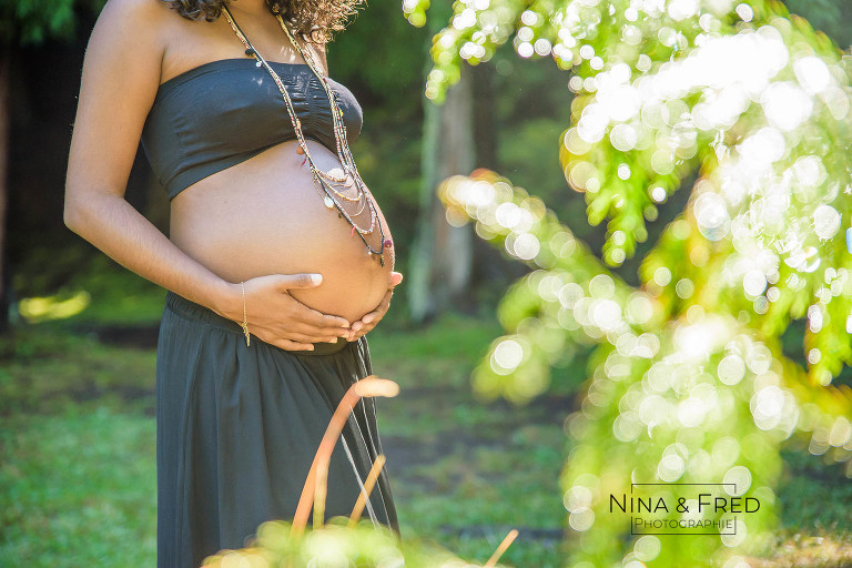 photo de femme enceinte forêt 974 E&D