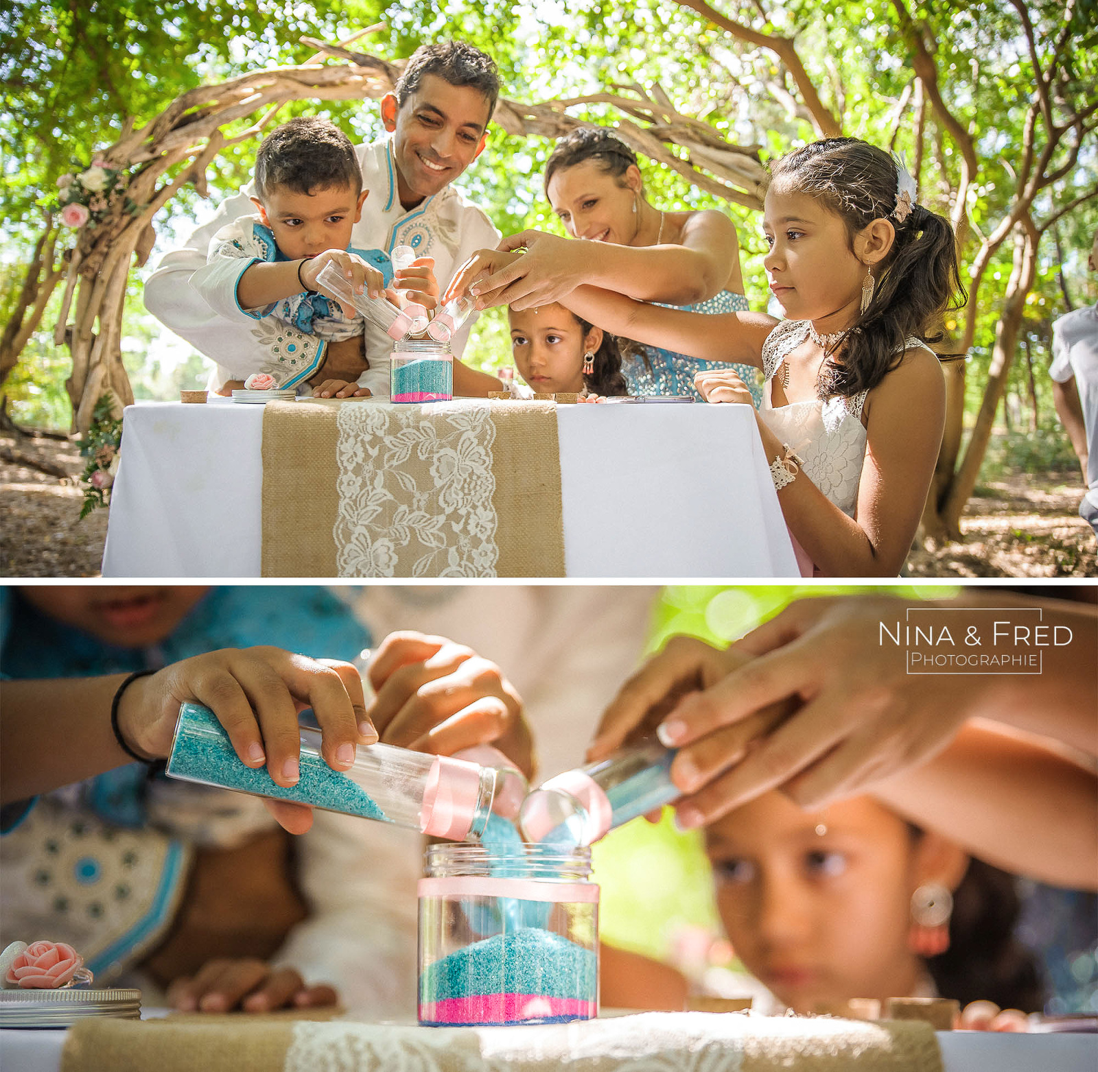 cérémonie mariage en famille V&D