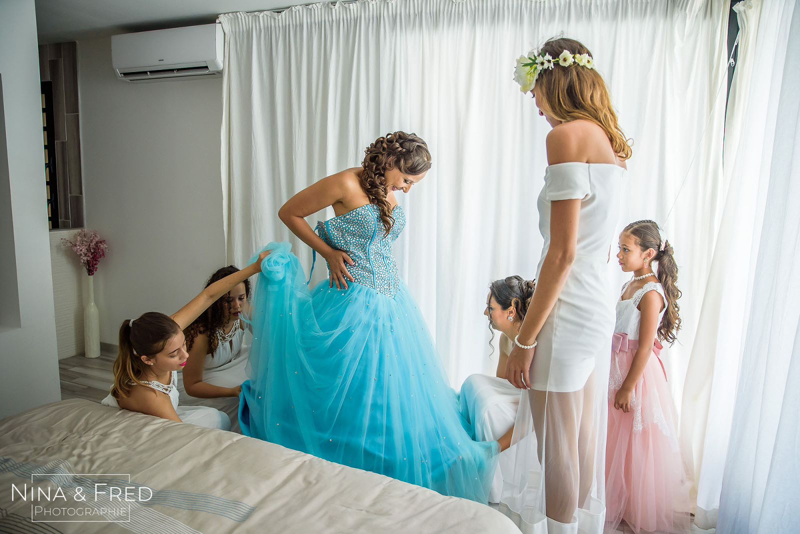 habillage mariée V&D