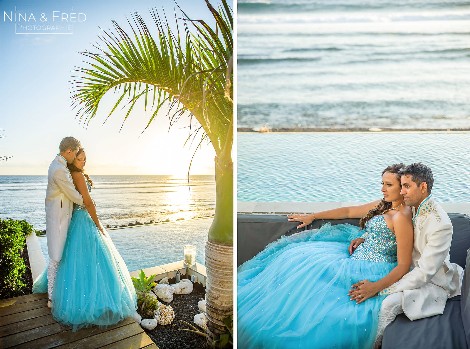 photographies mariage V&D Villa Réunion