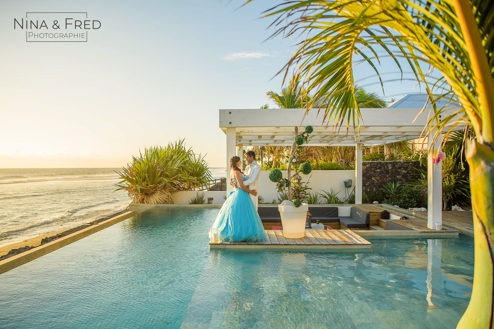 photo couple mariage V&D Villa Paradis 974