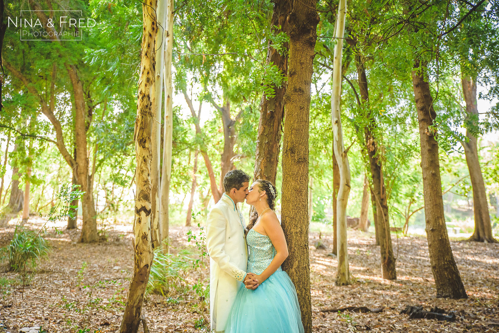 photo de mariage couple forêt V&D