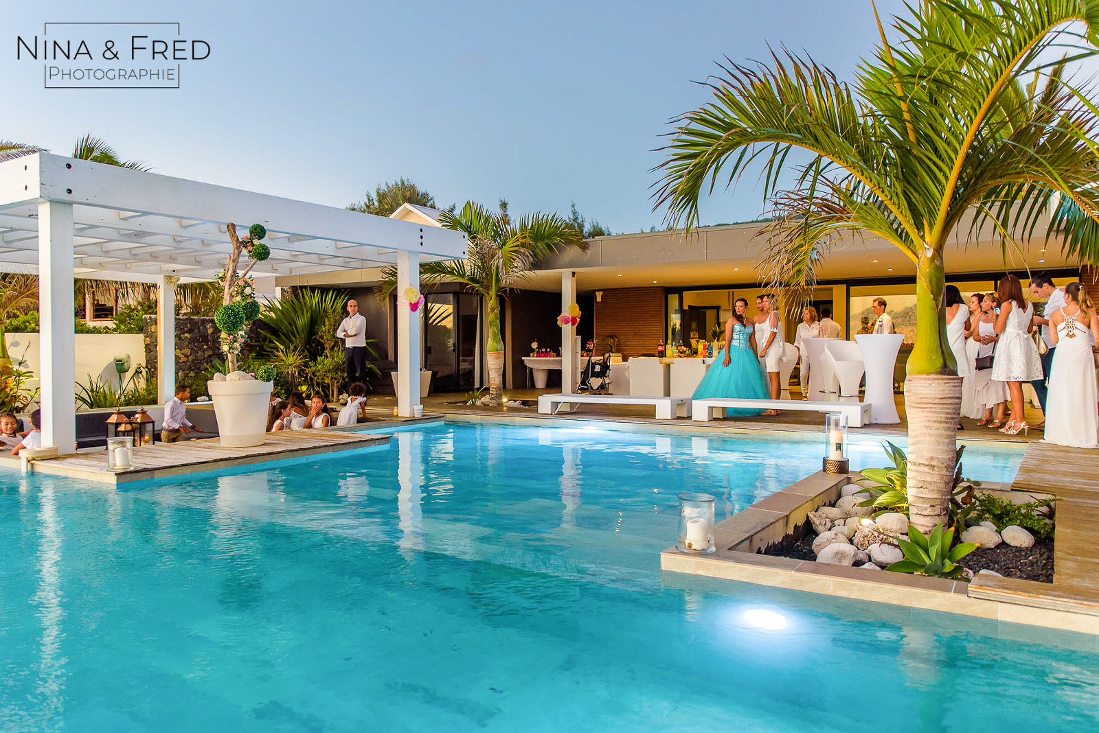 réception mariage V&D Villa piscine Réunion