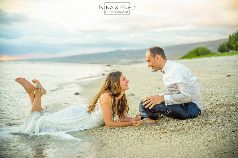 trash the dress pieds dans l'eau A&L