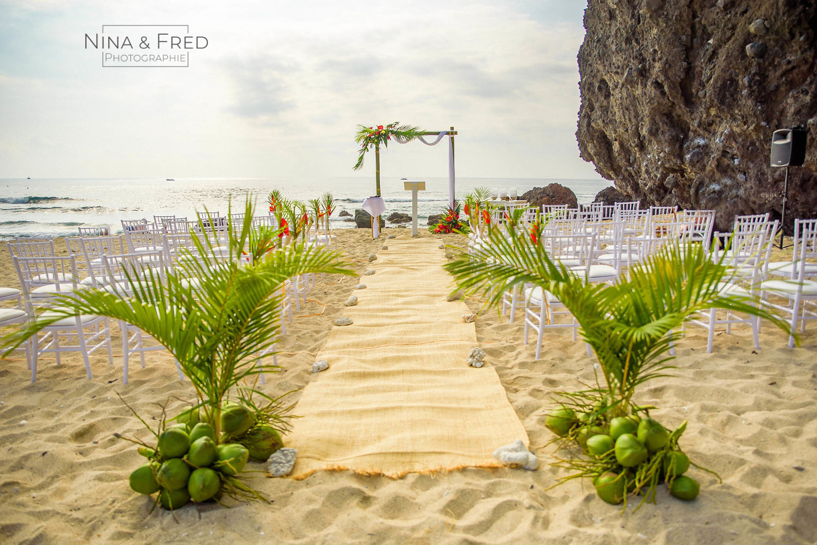 ceremonie plage mariage Réunion J&JC