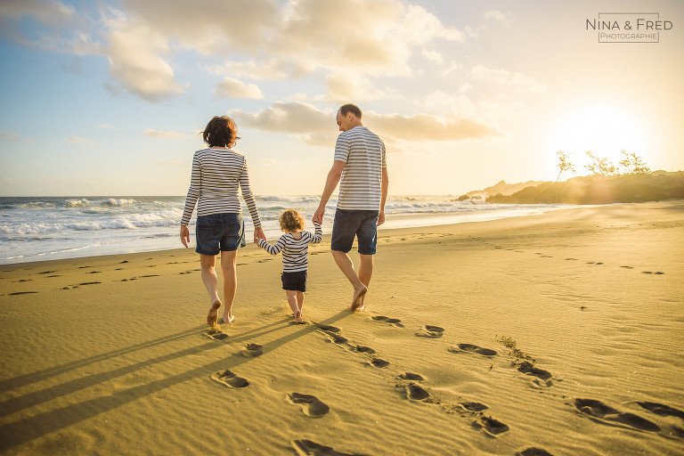 shooting famille 974 plage I&S&C