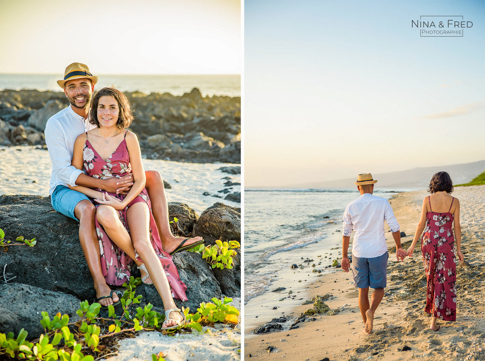 seance couple plage Réunion E&T2019