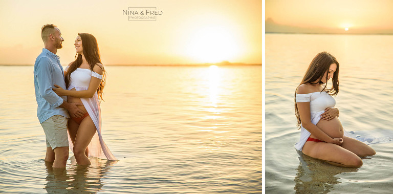 shooting grosesse pieds dans l'eau C&B20