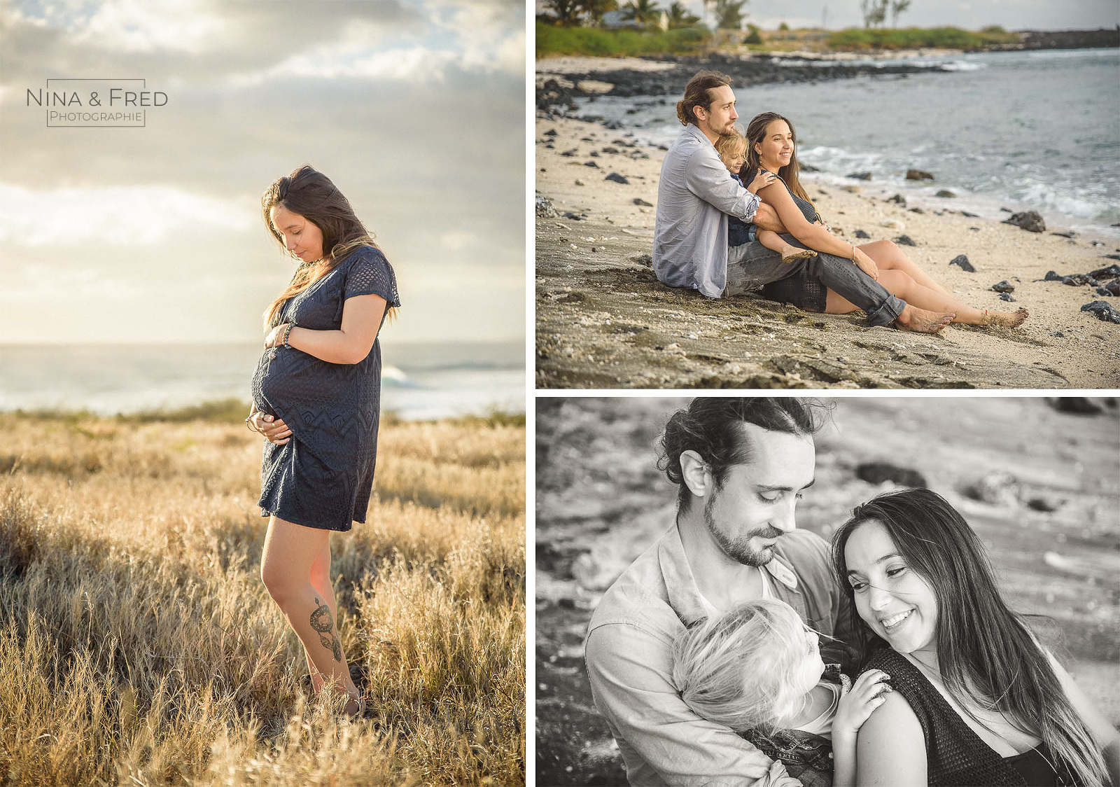 shooting grossesse famille nature L&J&C