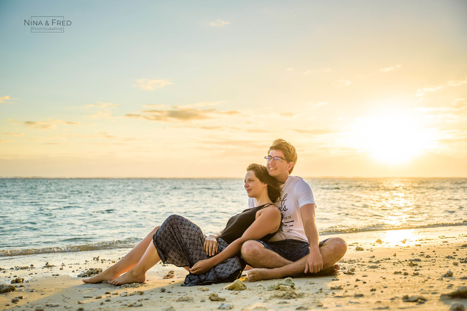 photo couple coucher de soleil M&G19