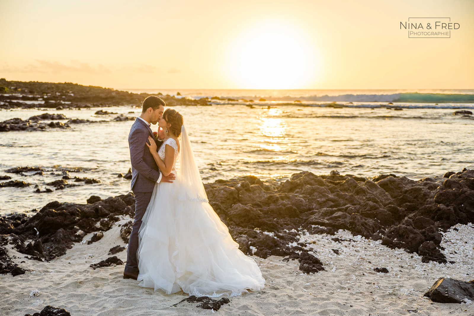 photo mariage coucher de soleil Réunion D&T19