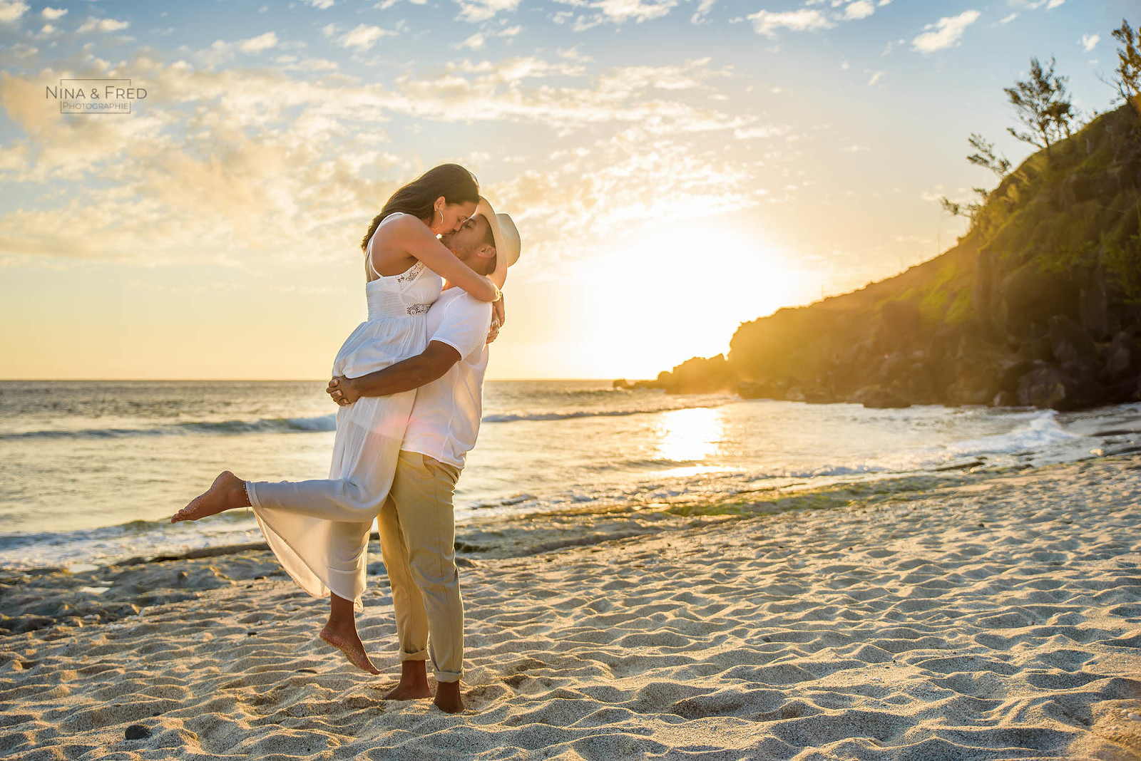 photo couple coucher de soleil A&F 974