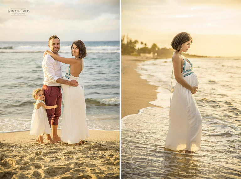 shooting grossesse pieds dans l'eau Réunion A&S-20