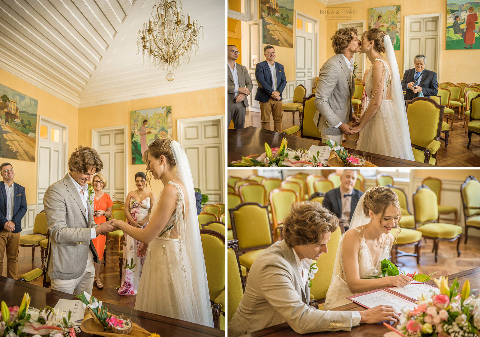 photographie mariage mairie de st denis réunion K&M