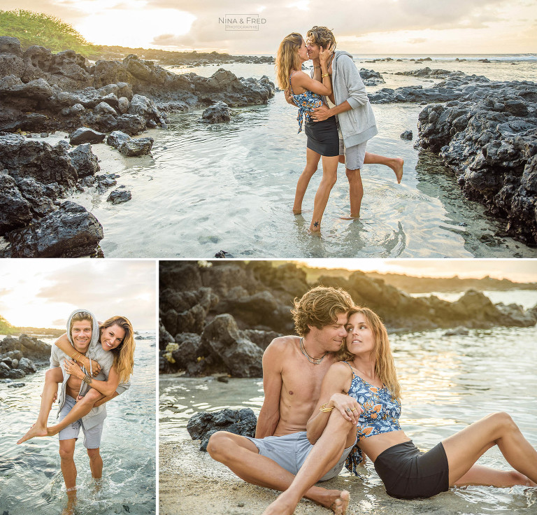 séance photo en couple à la réunion M&D