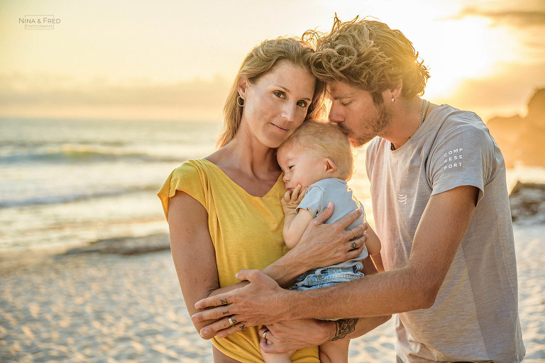 photo en famille coucher de soleil M&D21