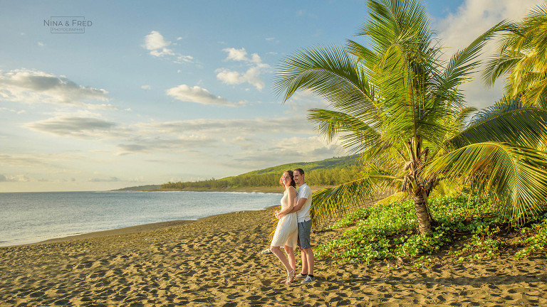 shooting couple plage de l'Etang-salé N&M-22