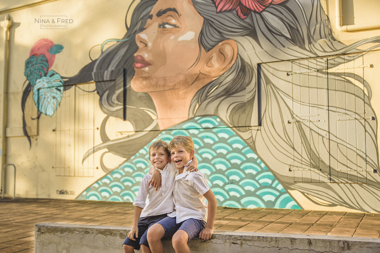 shooting famille devant Street art 974 A&N-22