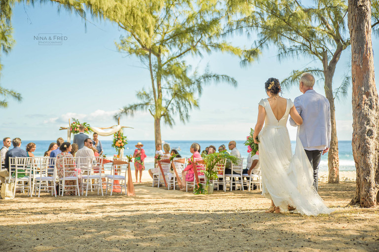 ceremonie mariage plage 974 A&C-22