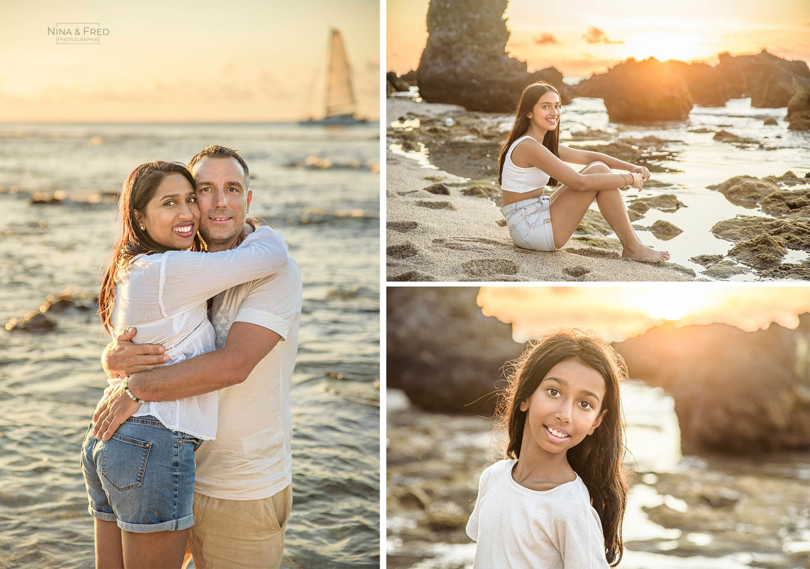 shooting famille plage 974 L&D&E&I