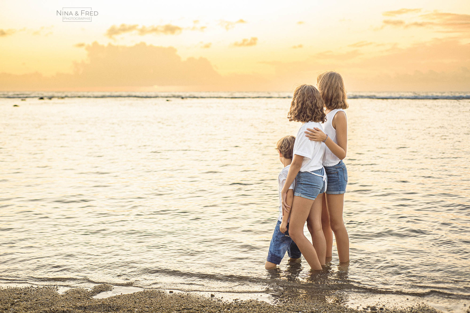 shooting famille à la plage V&C 974