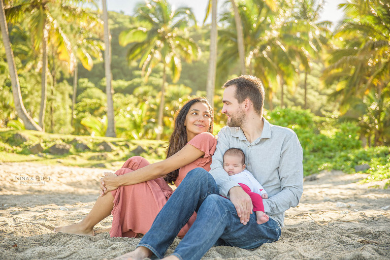 shooting naissance cocotiers Réunion E&C&F