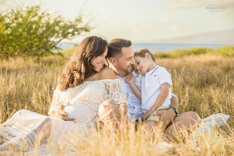shooting souvenir de grossesse en famille J&R&L