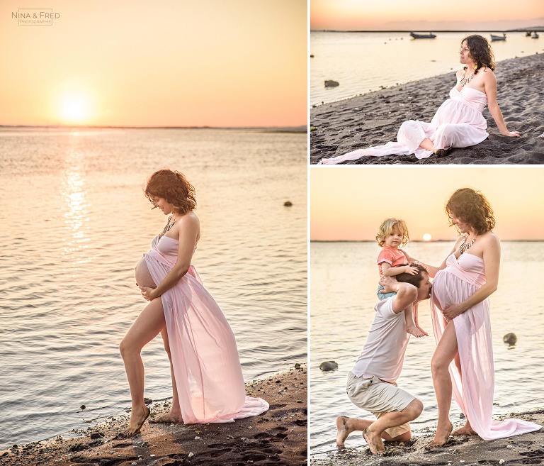 shooting avec robe de grossesse 974 A&JP