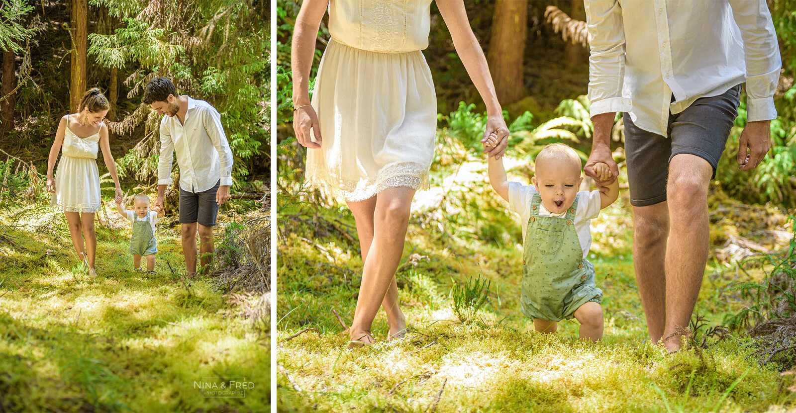 shooting souvenirs en forêt avec bébé A&F&M
