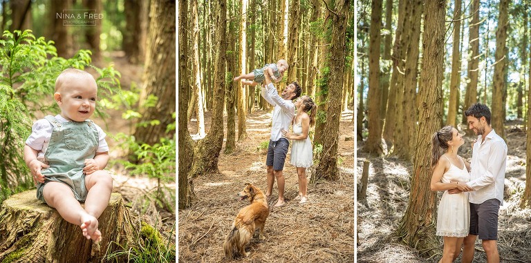portraits de famille dans le forêt de la plaine des cafres A&F&M