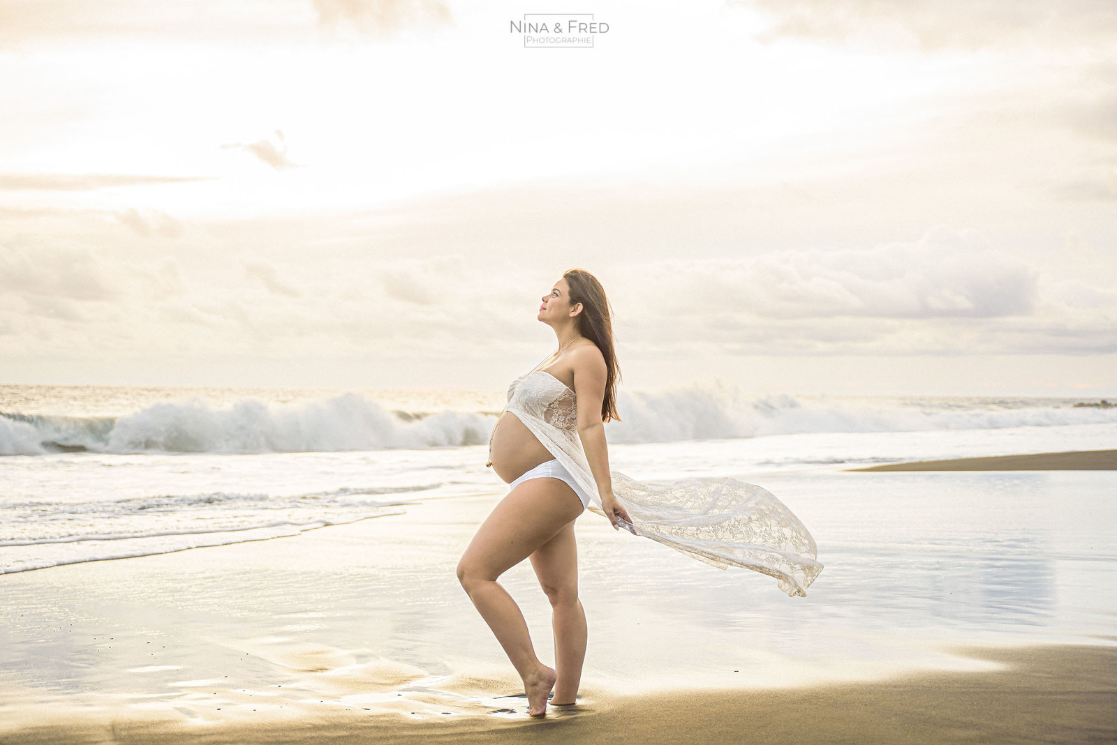 shooting femme enceinte plage Réunion A&A-24