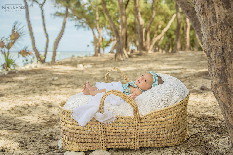 shooting naissance plage et filaos Réunion O&A&A
