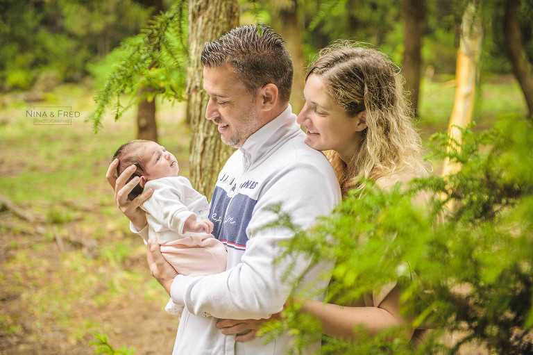 photo de naissance en forêt L&M&C