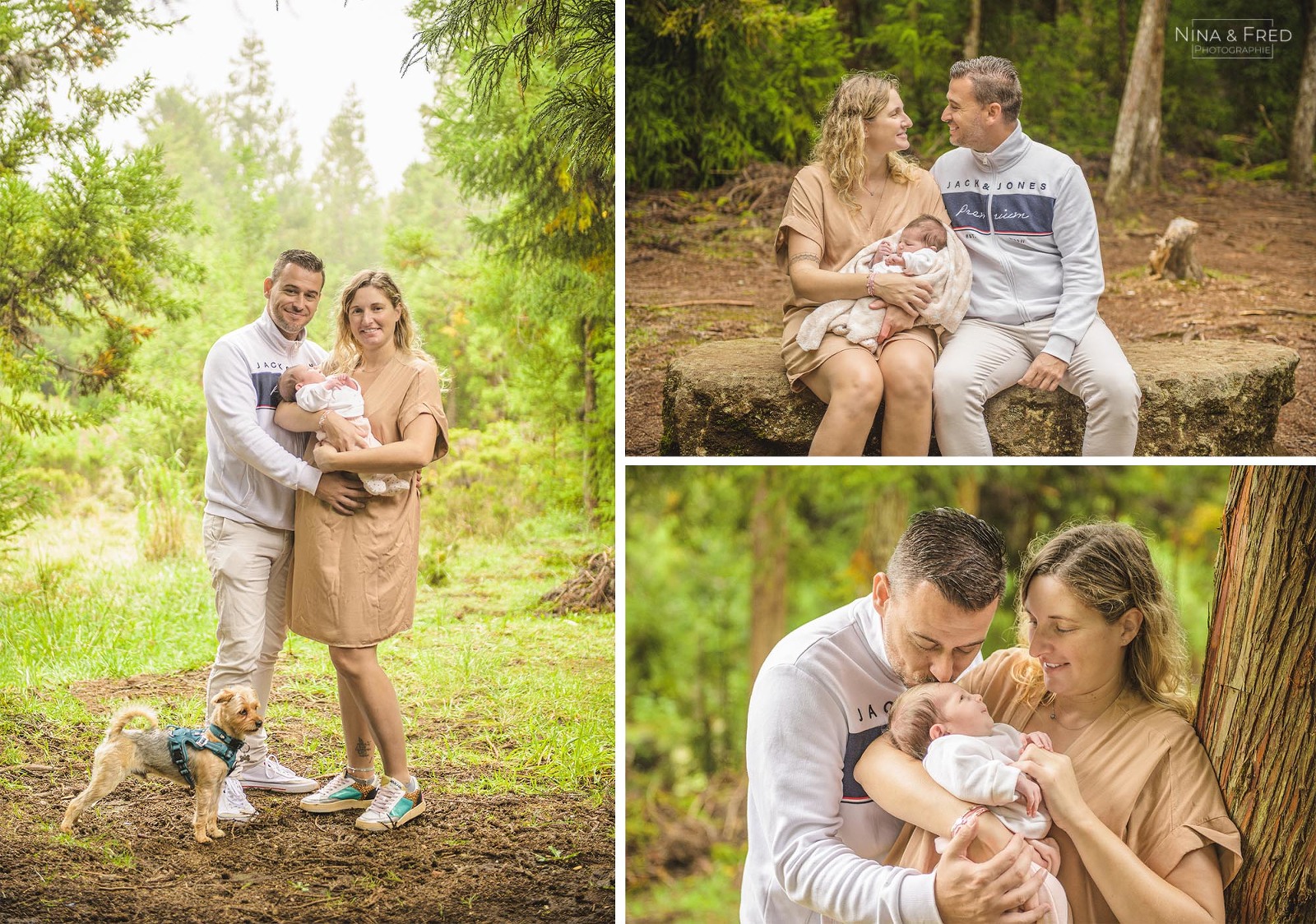 photos de naissance en famille dans la forêt réunionnaise L&M&C