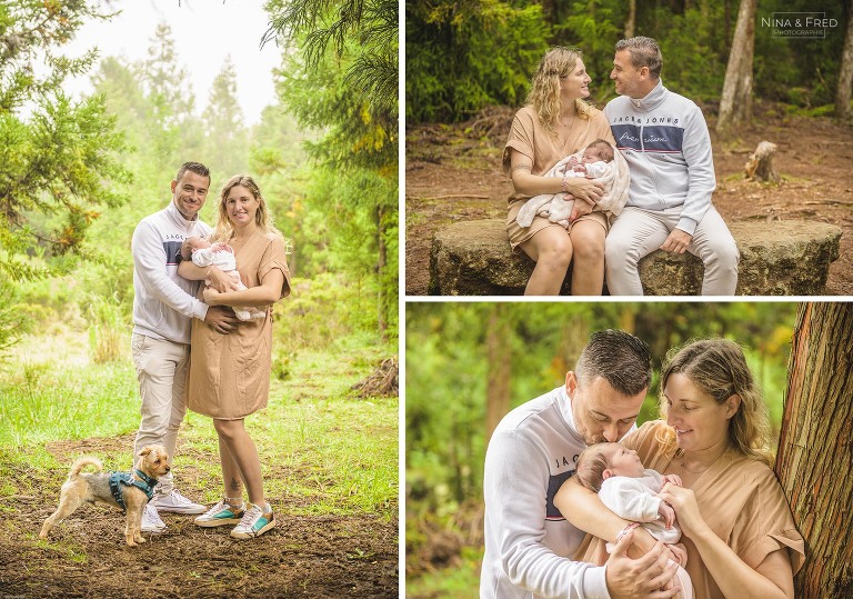 photos de naissance en famille dans la forêt réunionnaise L&M&C