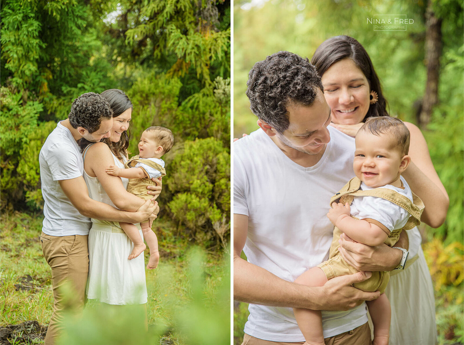 photos de famille forêt la Réunion A&L&M
