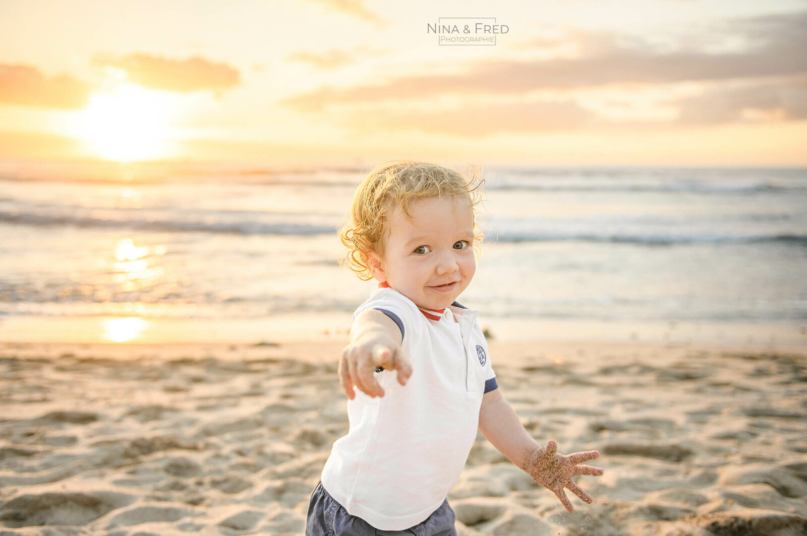 photo famille enfant plage 974 A&J&L