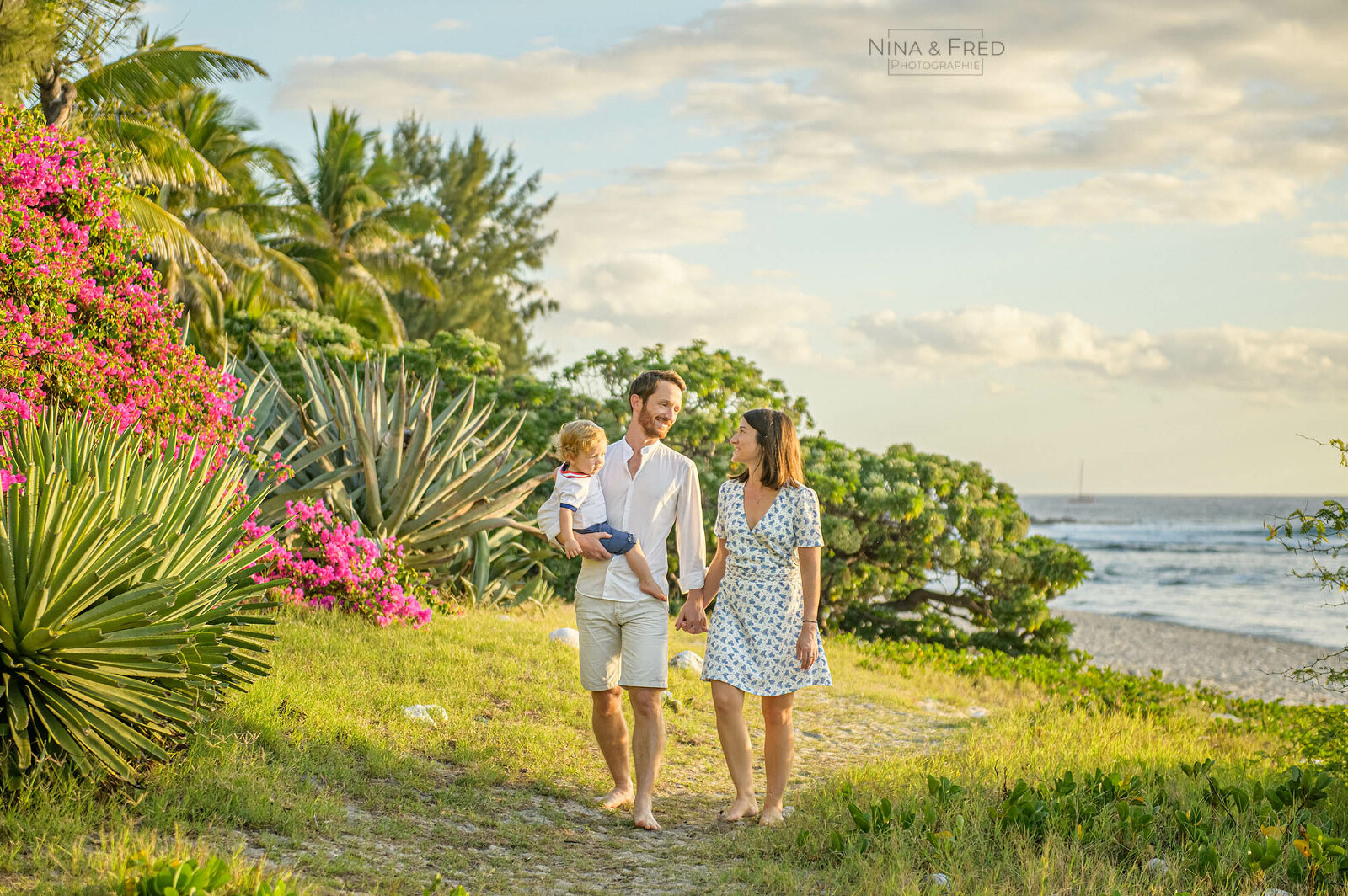 shooting photo de famille A&J&L St Gilles Réunion