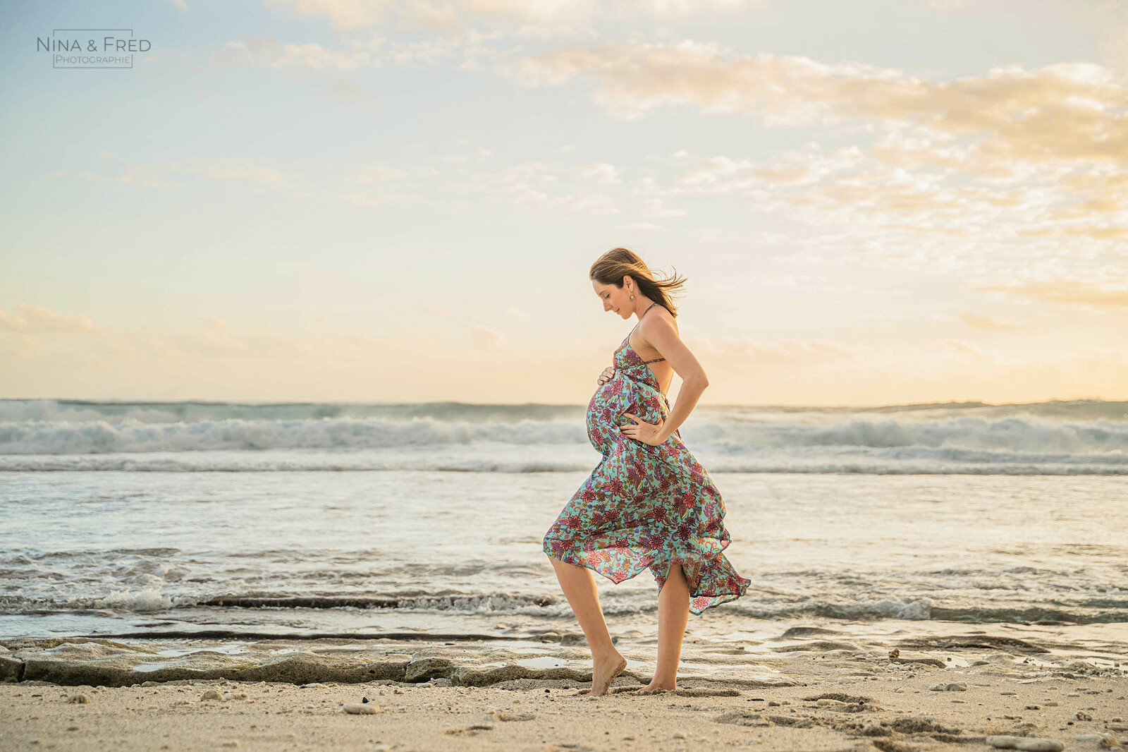 photographie future maman plage M&L-25